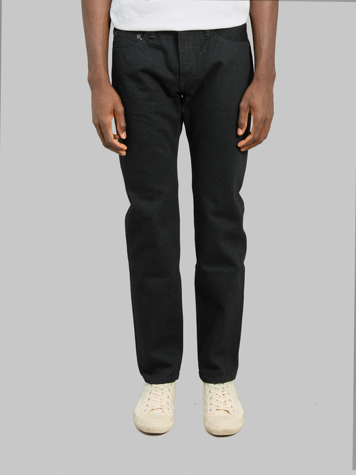 Momotaro MMJZ1301 15.7oz #300 "Classic" Slim Jeans Black - Redcast Heritage Co.