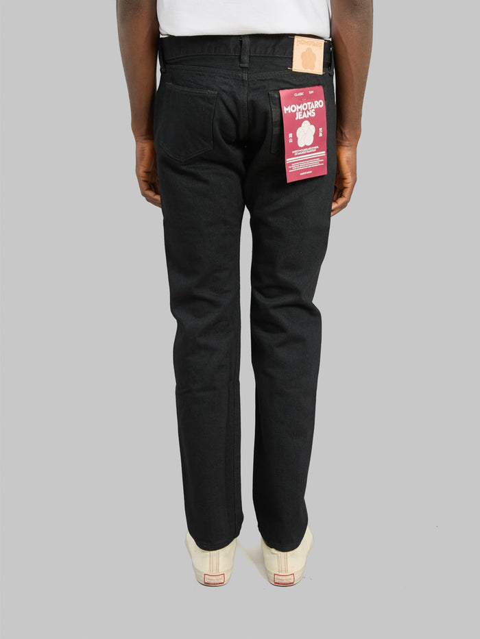 Momotaro MMJZ1301 15.7oz #300 "Classic" Slim Jeans Black - Redcast Heritage Co.