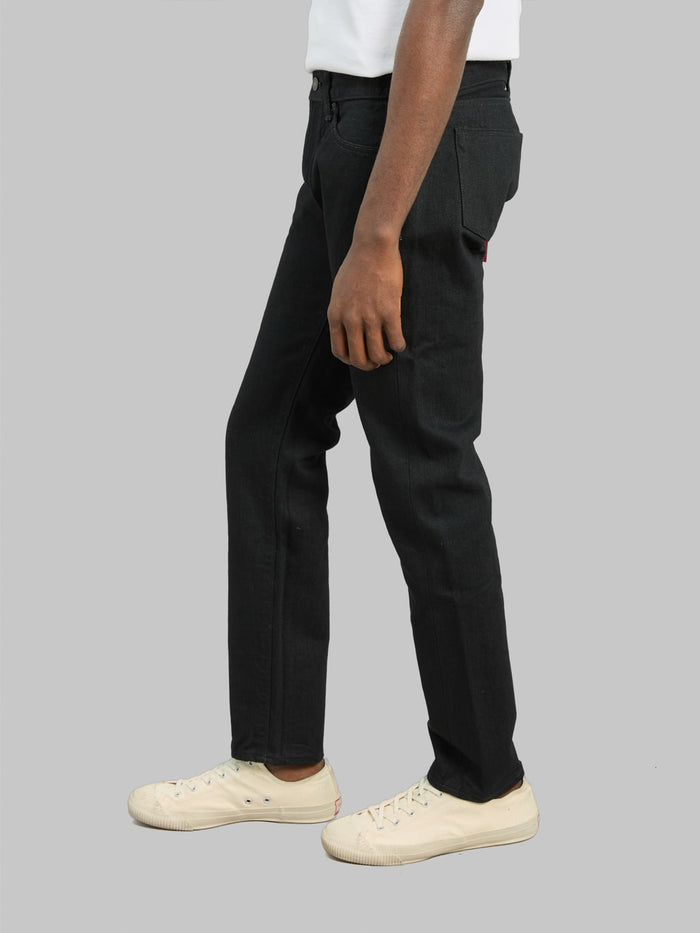 Momotaro MMJZ1301 15.7oz #300 "Classic" Slim Jeans Black - Redcast Heritage Co.