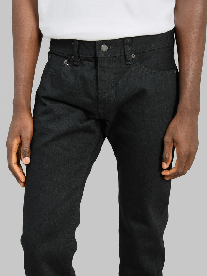 Momotaro MMJZ1301 15.7oz #300 "Classic" Slim Jeans Black - Redcast Heritage Co.