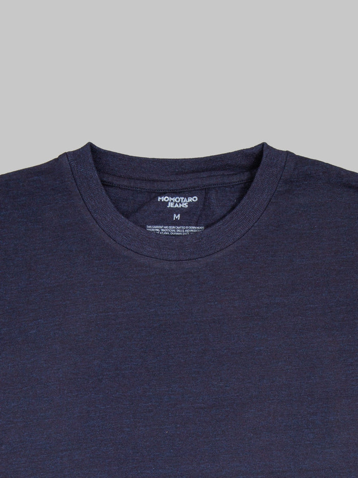 Momotaro Jeans MMTS6010 Yarn Dyed T-Shirt Indigo