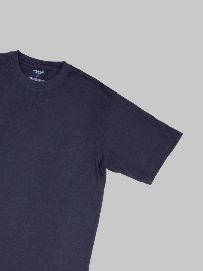 Momotaro Jeans MMTS6010 Yarn Dyed T-Shirt Indigo
