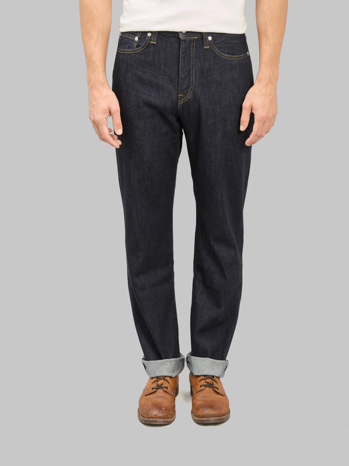 Momotaro MXJE14055S 11oz Lightweight Straight Jeans front fit