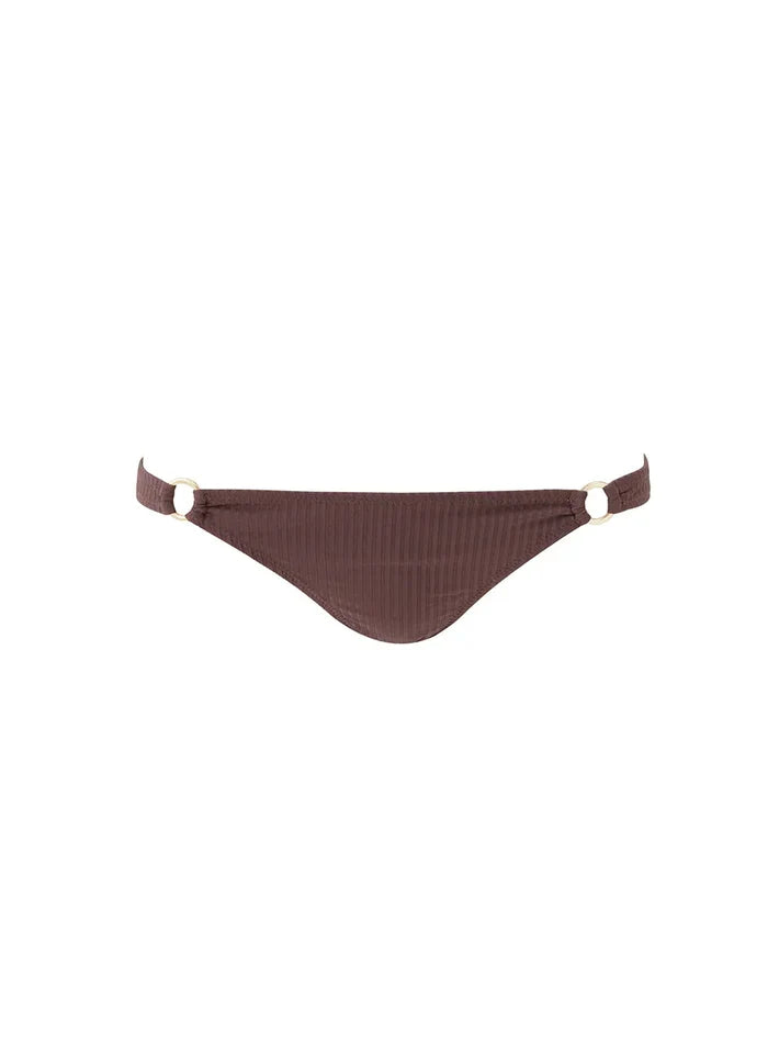 Swimwear Melissa Odabash Montenegro Bikini Bottom Brown Ribbed Apoella