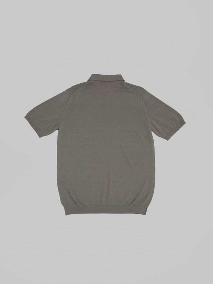 Mooncastle 12G Ice Cotton Polo Charcoal back