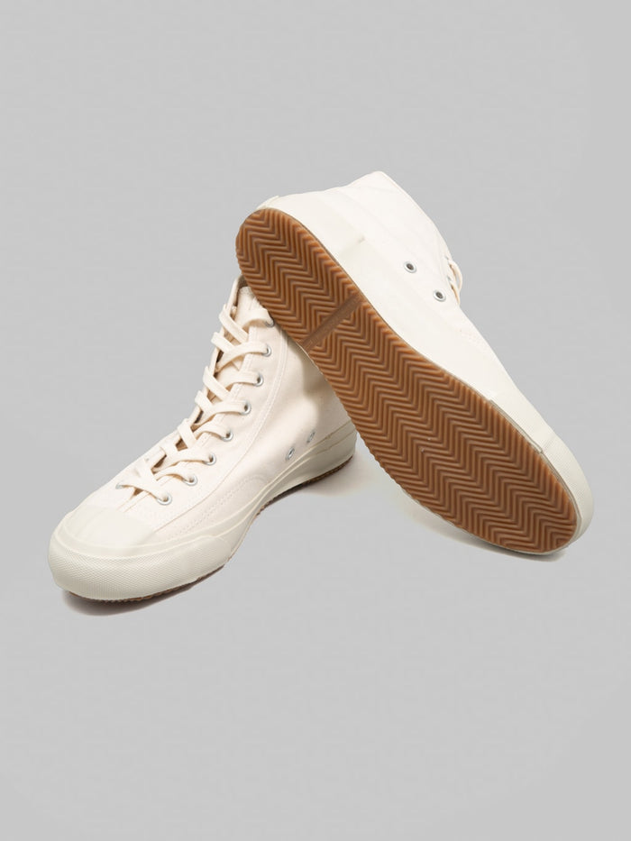 Moonstar Gym Classic Hi White rubber sole