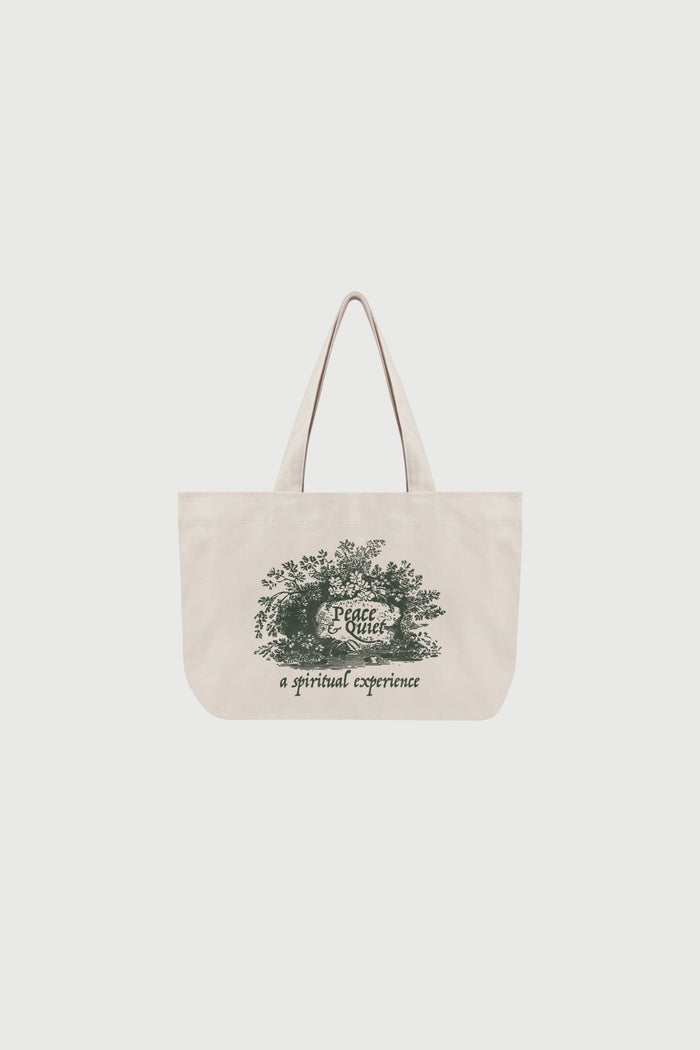 MoPQ - Spiritual Experience Tote Bag in Bone - Kalifornia Jean Bar