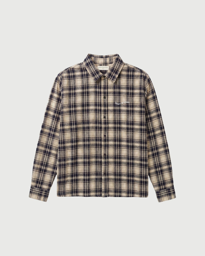 MoPQ - Wordmark Button Up Navy - Kalifornia Jean Bar