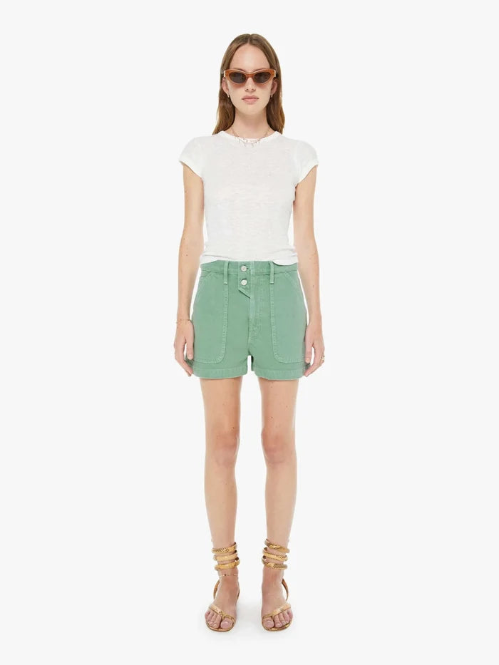 Mother - Detour Short in Hit the Hay Creme De Menthe - Kalifornia Jean Bar