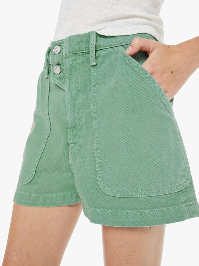 Mother - Detour Short in Hit the Hay Creme De Menthe - Kalifornia Jean Bar