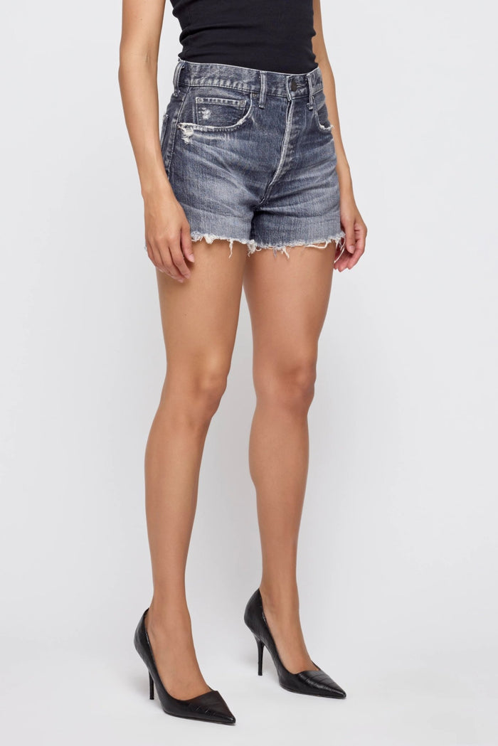 Moussy - Glenview Denim Shorts in Light Black - Kalifornia Jean Bar