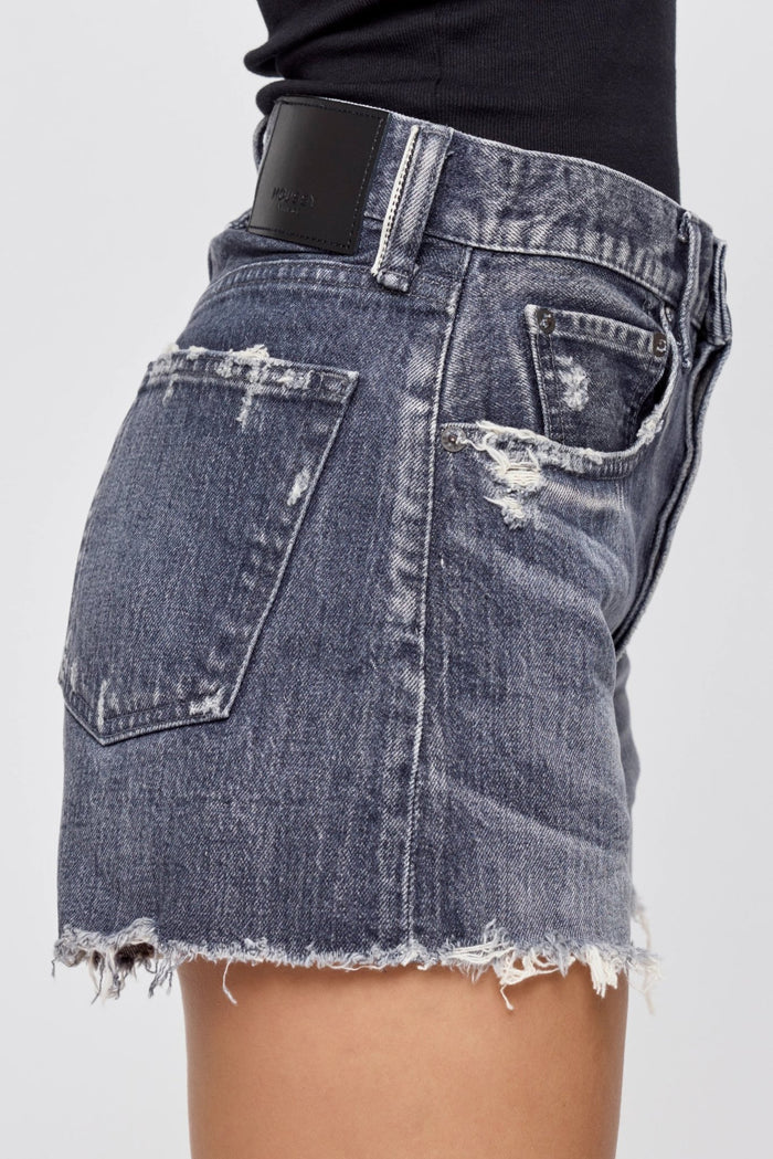 Moussy - Glenview Denim Shorts in Light Black - Kalifornia Jean Bar