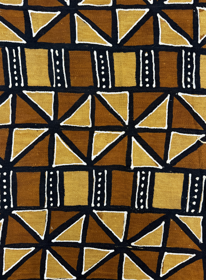 Mud Cloth Hand Woven - Brown White Black