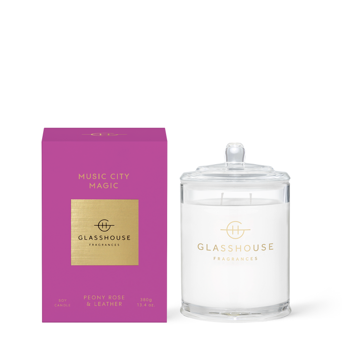 Glasshouse Music City Magic 13.4 oz Candle
