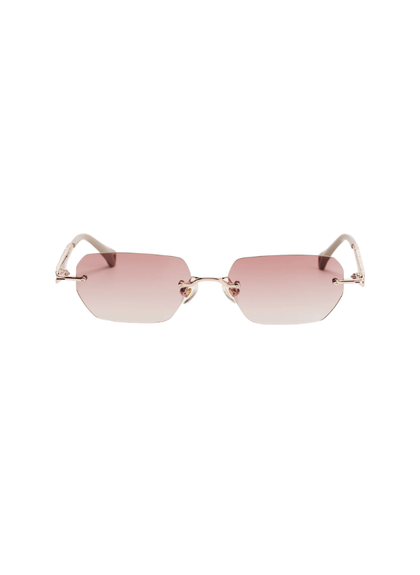 Sunglasses Zeus n Dione Mykonos Rose Gold/Milky Grey O/S Apoella