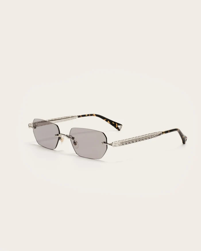Sunglasses Zeus n Dione Mykonos Silver/Brown Tortoise O/S Apoella
