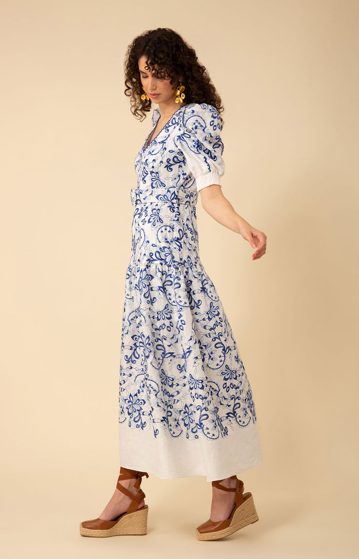 Myla Embroidered Maxi Dress, color_blue
