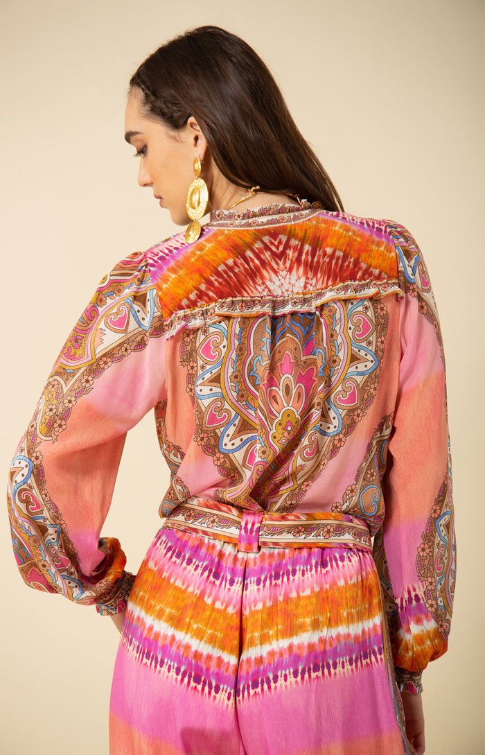 Natalia Silk Top, color_pink