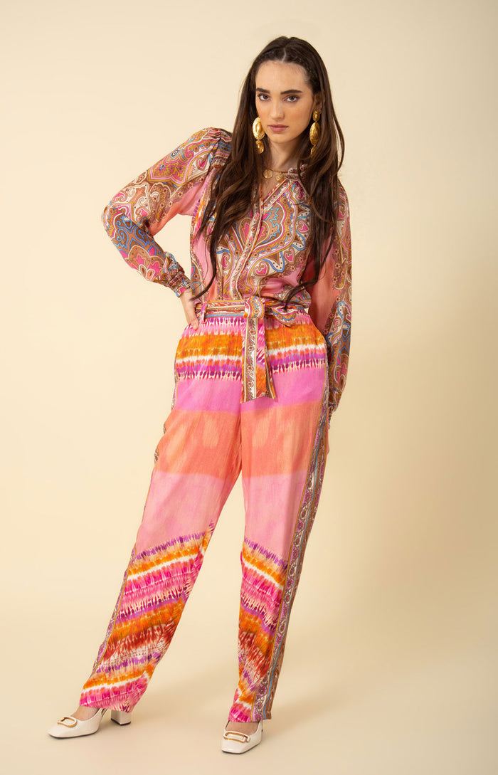 Natalia Silk Top, color_pink