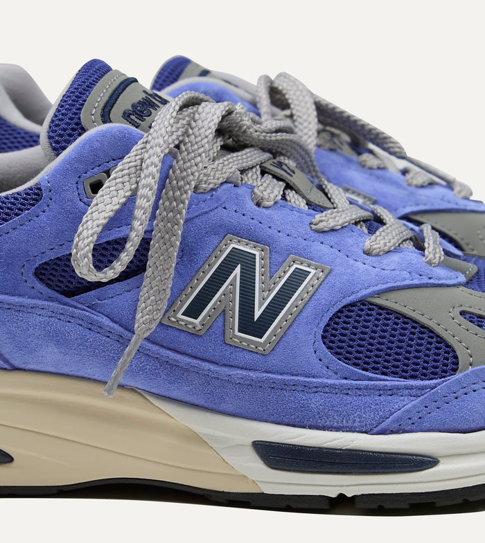 New Balance 'Summer Brights’ Baja Blue Made in UK 991v2 Trainers
