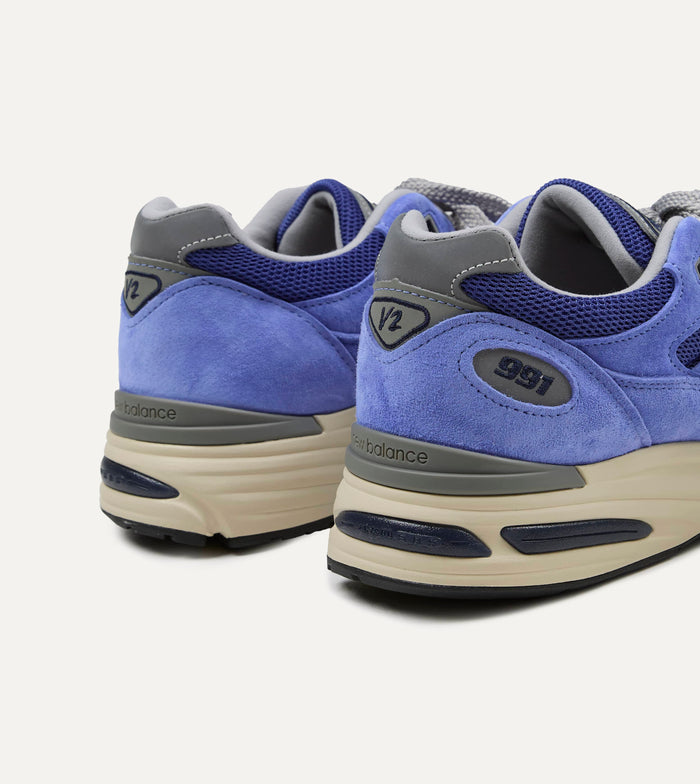 New Balance 'Summer Brights’ Baja Blue Made in UK 991v2 Trainers