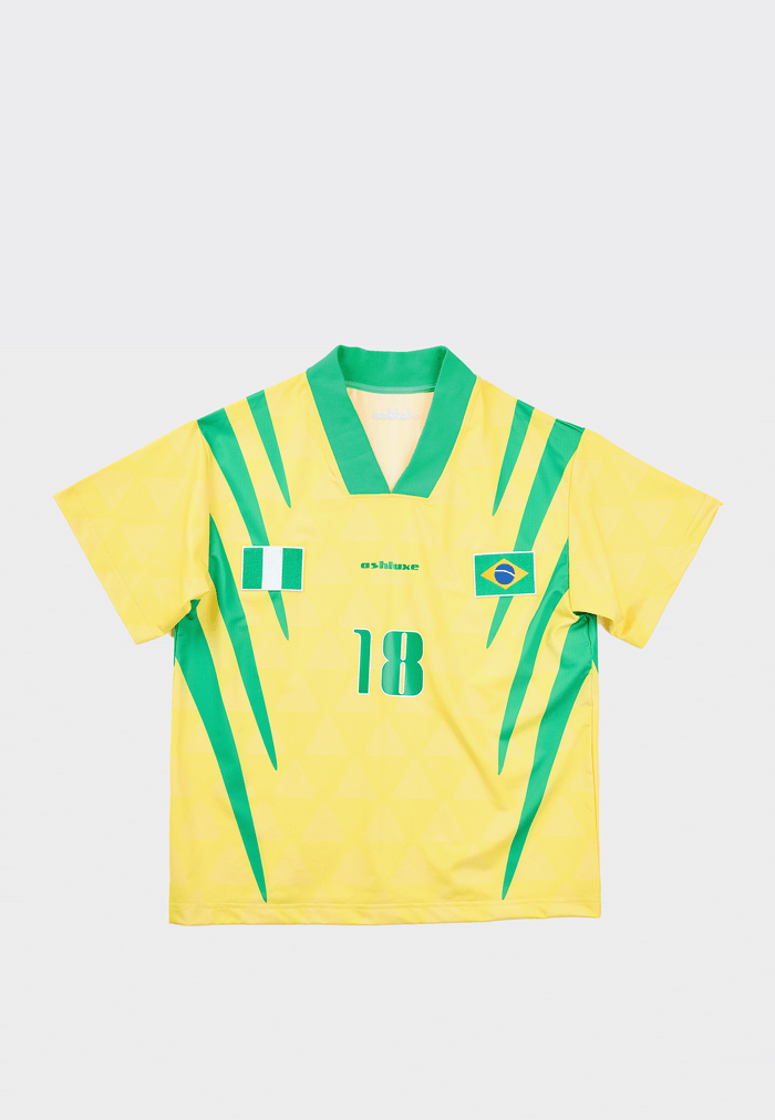 Nigeria X Brazil Football Shirt Yellow