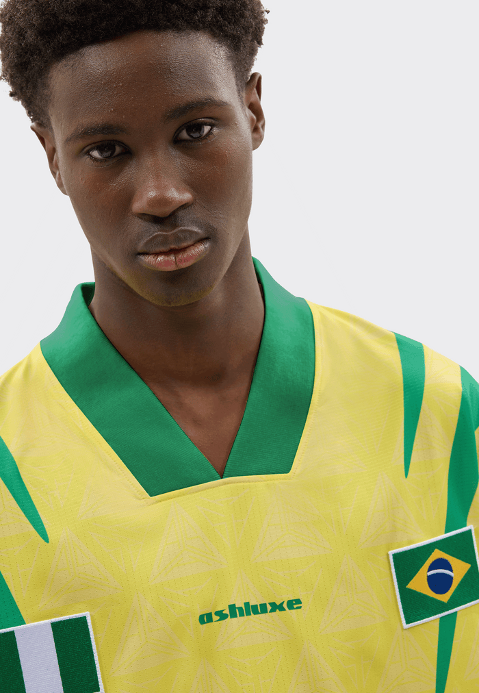 Nigeria X Brazil Football Shirt Yellow