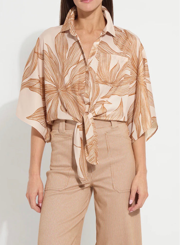 Lyssé Nilza Tie Dolman Sleeve Shirt Sol De Sal