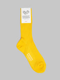 Nishiguchi Kutsushita Silk Cotton Ribbed Socks Susuki Gold made in japan