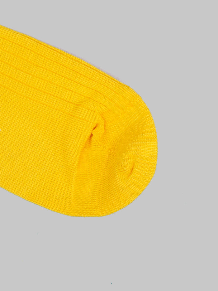 Nishiguchi Kutsushita Silk Cotton Ribbed Socks Susuki Gold toe