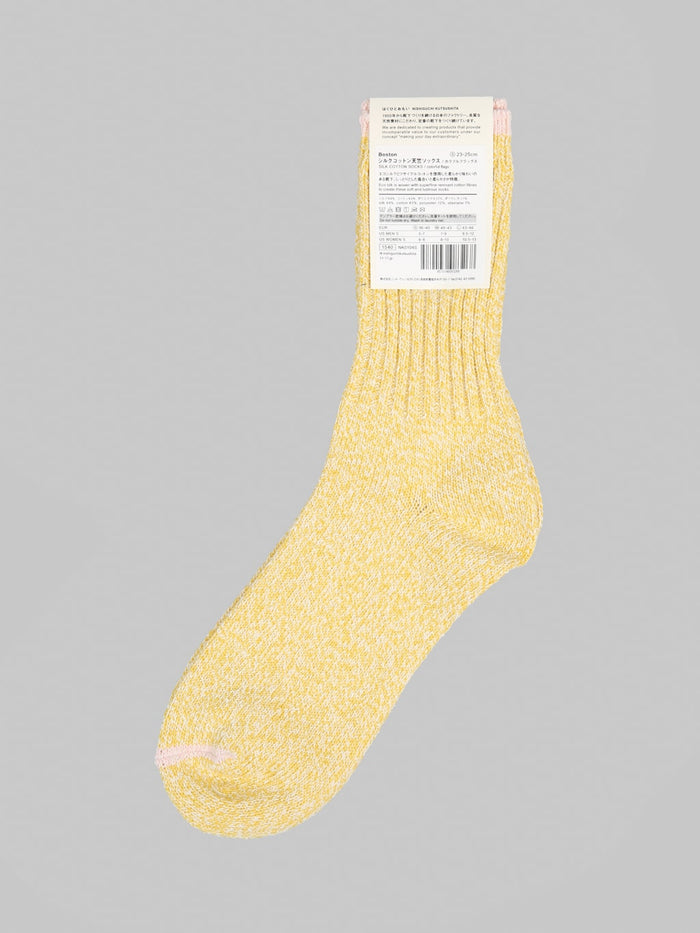 Nishiguchi  Kutsushita Silk Cotton Socks Colorful Flags japan made