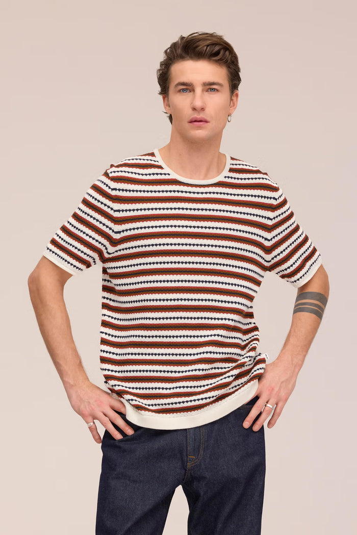 NN. 07 - Bari T-Shirt in Ivory Multi
