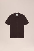 NN. 07 - Deep Truffle Nalo Textured Stitch Polo