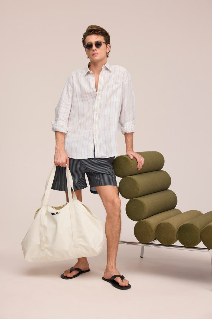 NN. 07 - Holiday Shorts in Capers Stripe