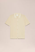 NN. 07 - Ivory Nalo Textured Stitch Polo
