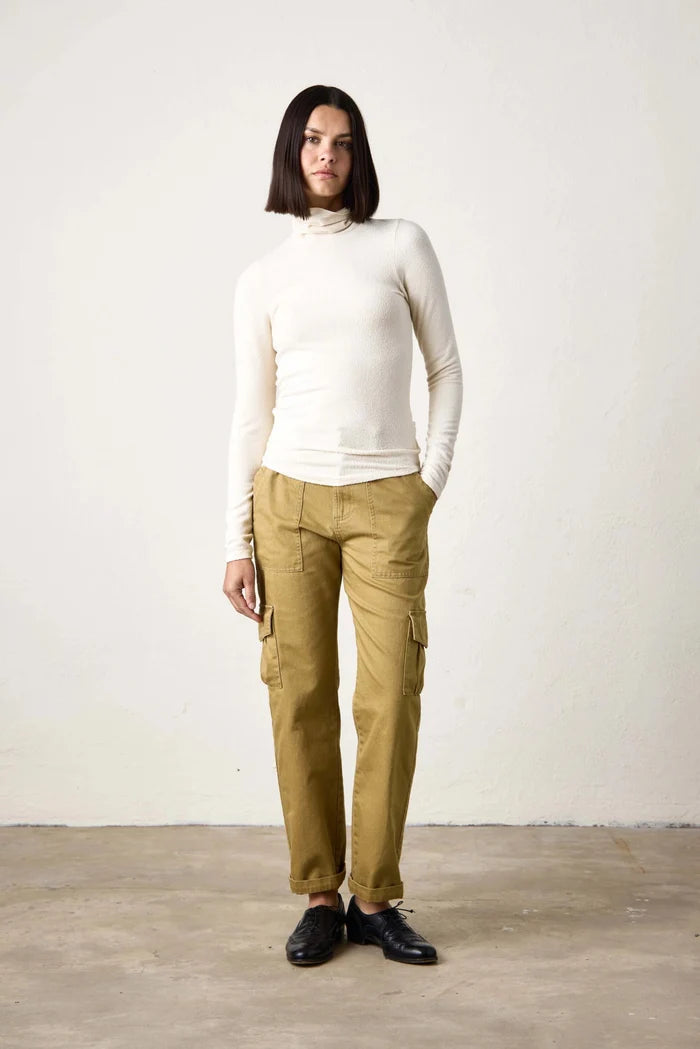 NSF - Lani Plush Fitted Turtleneck in Ivory - Kalifornia Jean Bar