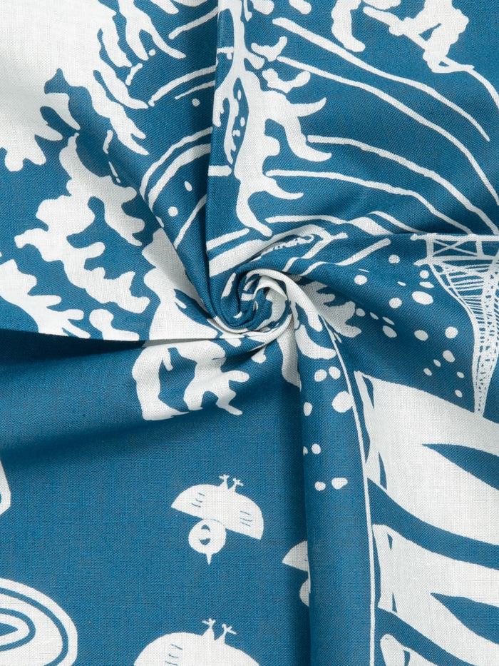 Omoto Denim 9302 Kojima Selvedge Bandana Blue cotton fabric detail