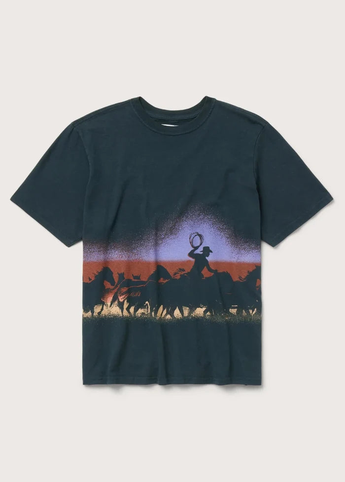 One of These Days - Driftin' Away Shirt Washed Black - Kalifornia Jean Bar