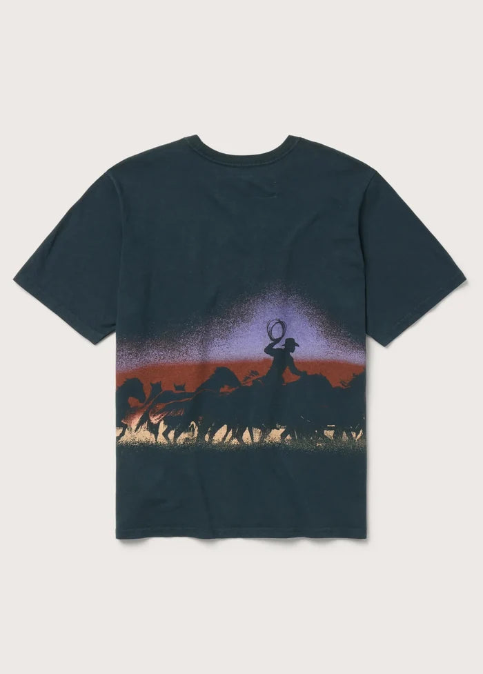 One of These Days - Driftin' Away Shirt Washed Black - Kalifornia Jean Bar