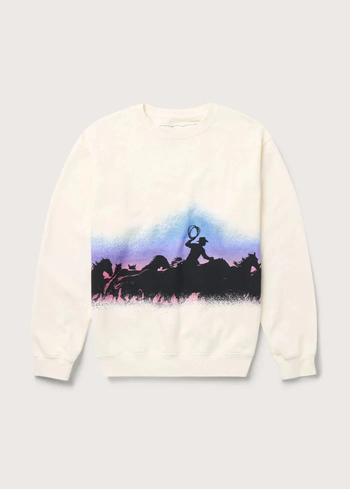 One of These Days - Driftin' Back Crewneck in Bone - Kalifornia Jean Bar