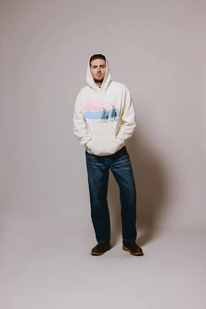 One of These Days - Drifting A Blue Hoodie in Bone - Kalifornia Jean Bar