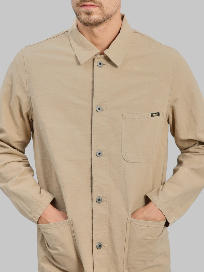 ONI Denim 03500-8BE "Beta Chambray Beige" 8oz Coverall