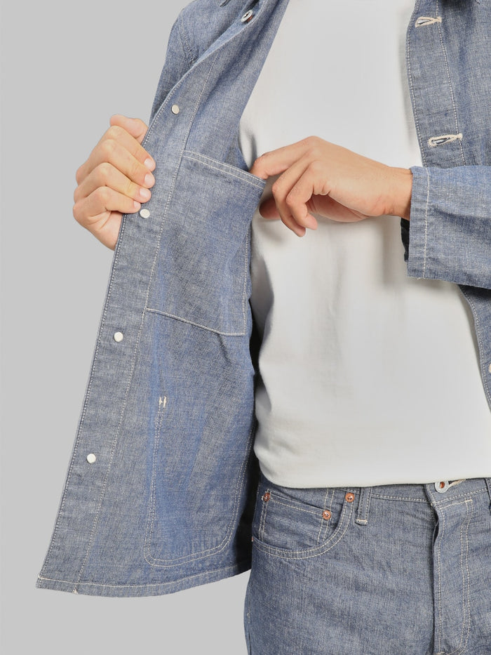 ONI Denim 03500-HCSV "Selvedge Chambray" 8oz Coverall