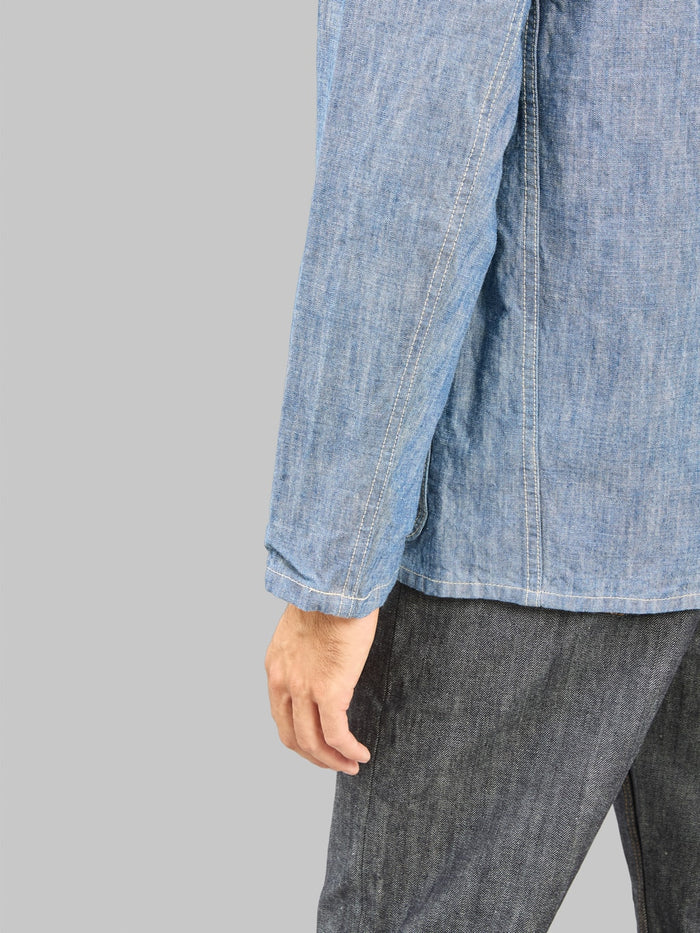 ONI Denim 03501 SHVCH 13oz Super Heavy Chambray  Coverall  cuff details
