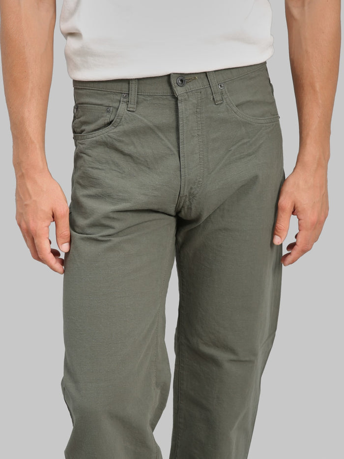 ONI Denim 200-8GG "Beta Chambray Green Gray" 8oz Wide Straight Jeans - Redcast Heritage Co.