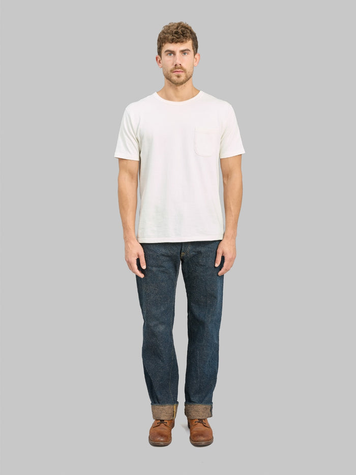 ONI Denim 200CCD-MOCA "Crushed Concrete Denim Moca Weft" 15oz Wide Straight Jeans