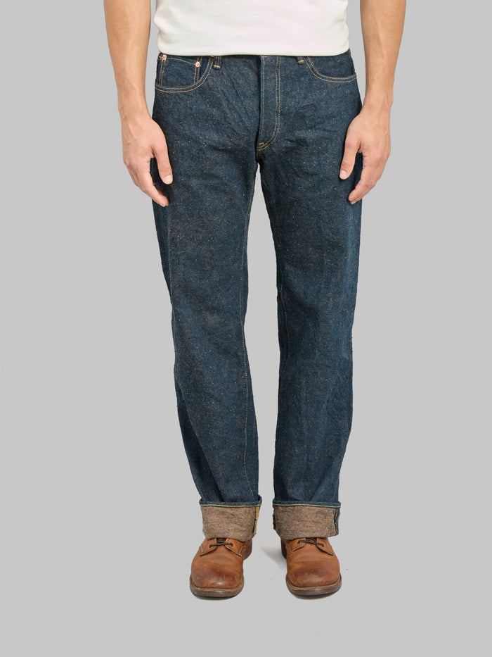 ONI Denim 200CCD-MOCA "Crushed Concrete Denim Moca Weft" 15oz Wide Straight Jeans