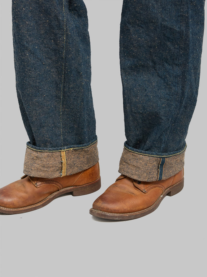 ONI Denim 200CCD-MOCA "Crushed Concrete Denim Moca Weft" 15oz Wide Straight Jeans