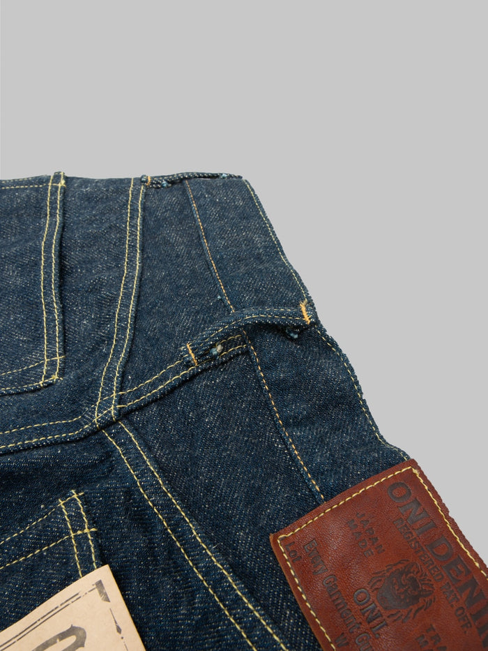 ONI Denim 200ZR KAB Secret Denim 20oz Wide Straight Jeans belt loop
