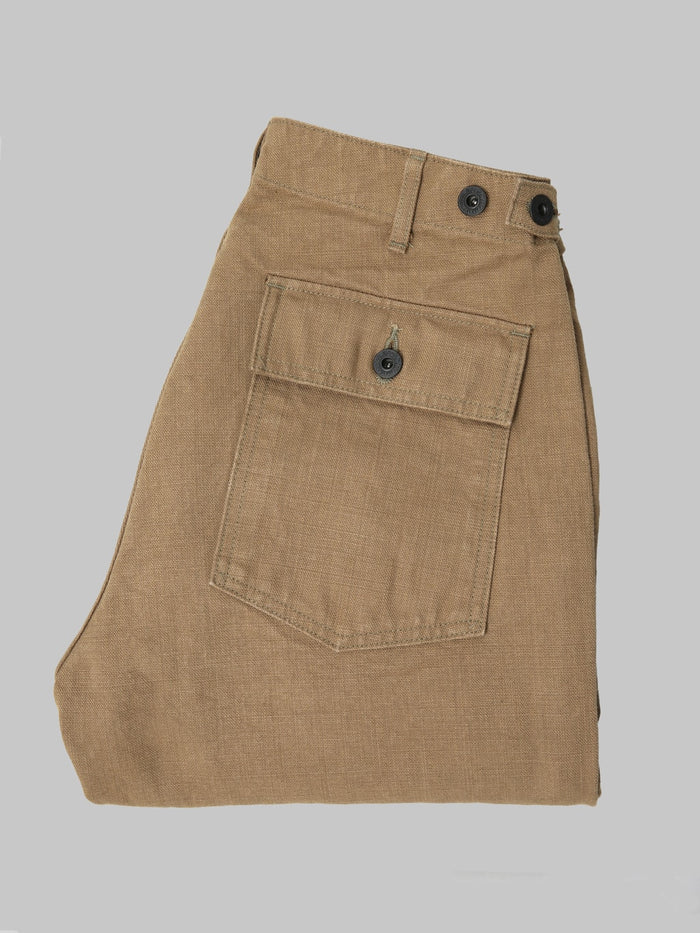 ONI Denim 207 HOXBRK 13oz Baker Pants Brown Khaki